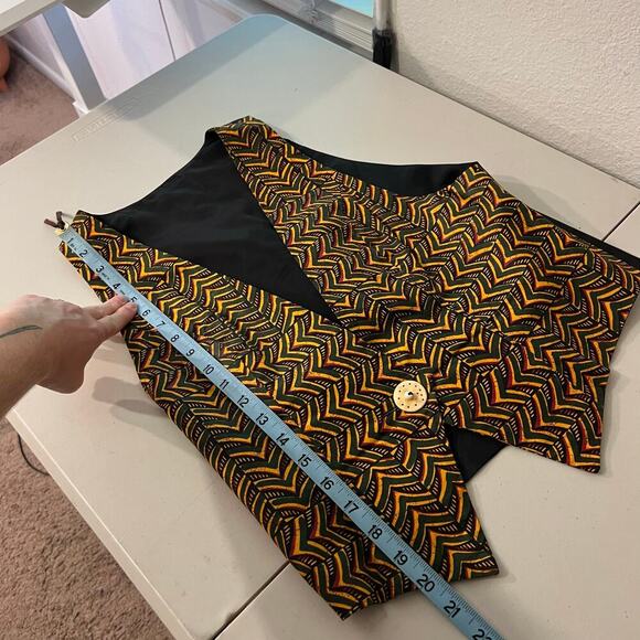 Handmade Boho Indie Vintage Western Single Button Fitted Vest Size XS - Picture 7 of 10